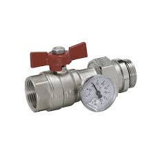 RAVNI VENTIL SA TERMOMETROM 1" 880A-1"