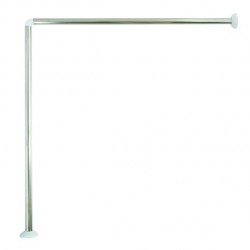 ŠIPKA ZA TUŠ ZAVJESU INOX KUTNA 80X80CM FI 2.5CM 140100