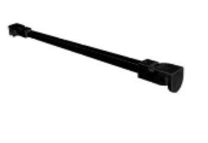 CK10610RB ŠIPKA -PREČKA ZA TUŠ PARAVANE 120CM CRNA